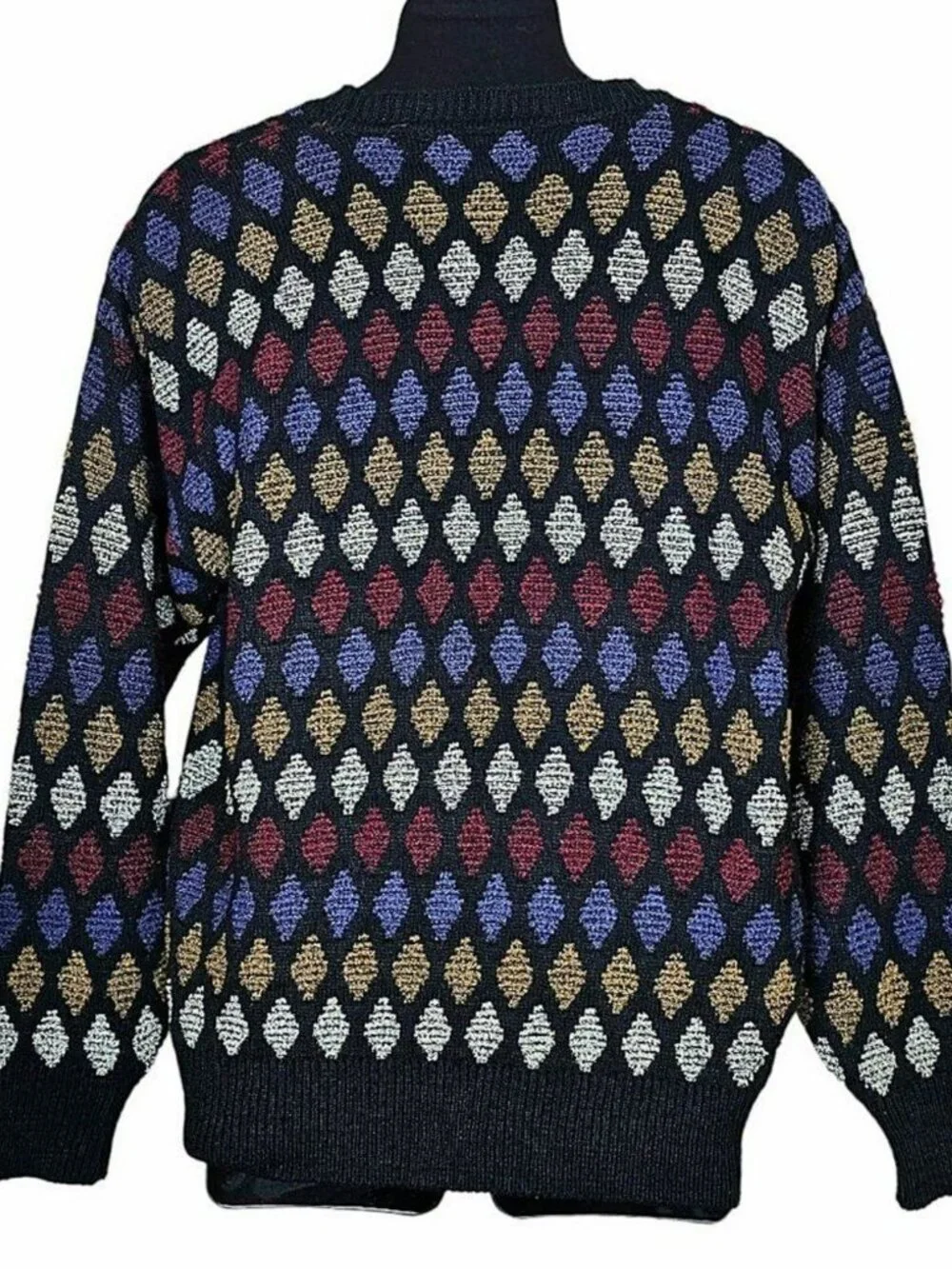 Vintage J T‎ Becket Cardigan Sweater Size M Grandpa Cosby Coogi
